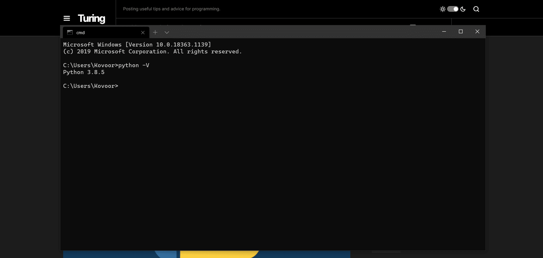 Check Python Version in Windows macOS or Linux