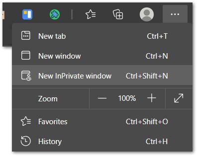 open a inprivate window on Microsoft Edge to fix elementor changes not showing on wordpress website