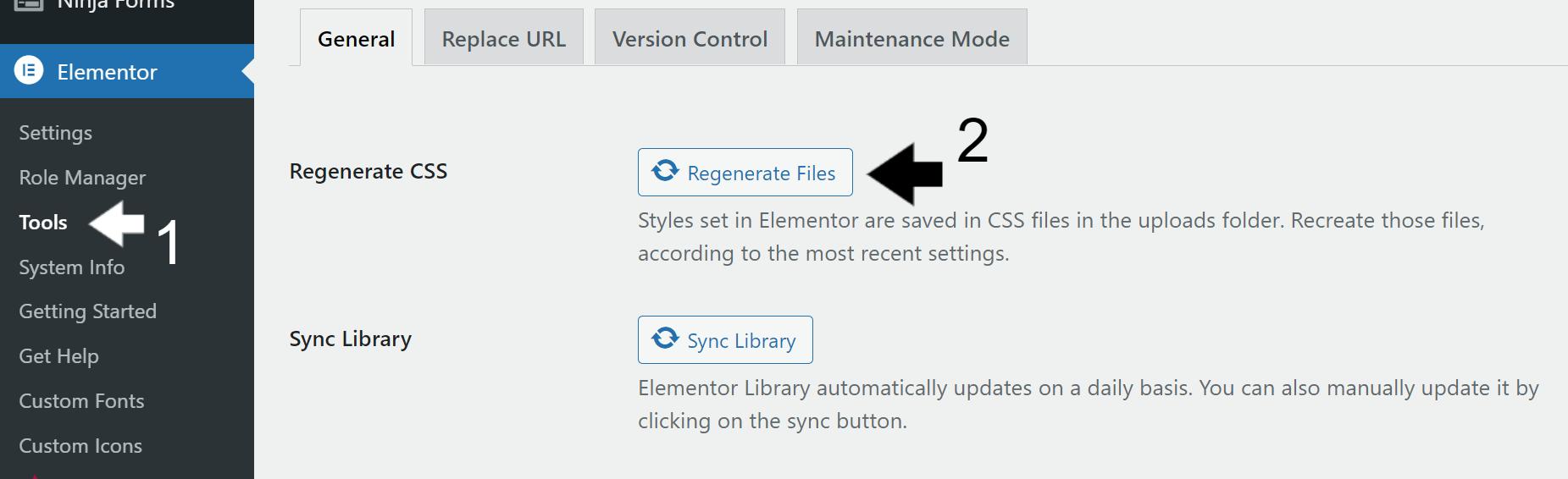 regenerate files through elementor plugin settings to fix elementor changes not showing on wordpress website