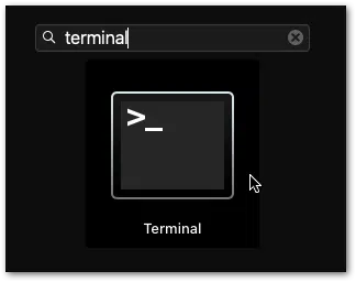 open terminal on macOS or Linux