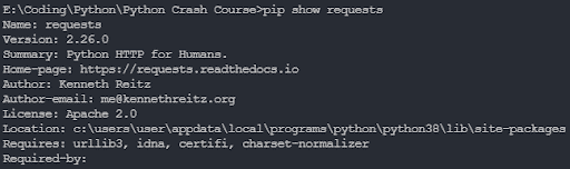 python requests package