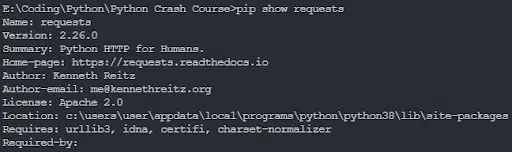 python requests package
