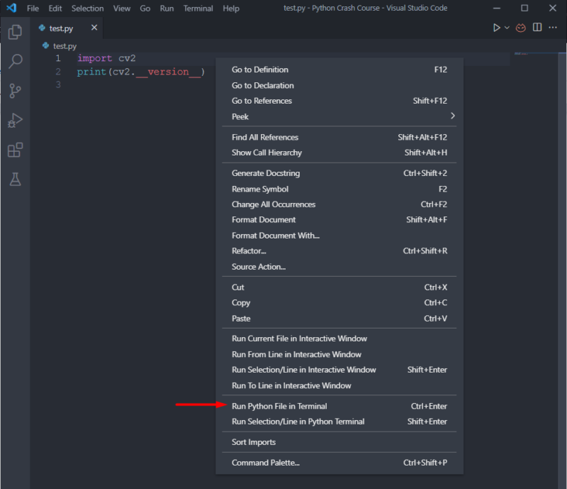 How To Install Cv2 In Python Vs Code