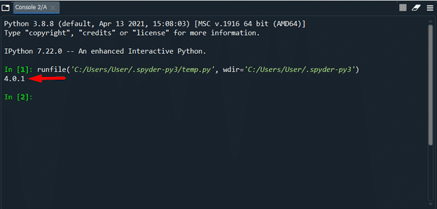 check if CV2 was successfully imported in Spyder IDE Python