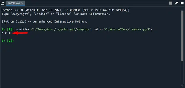check if CV2 was successfully imported in Spyder IDE Python