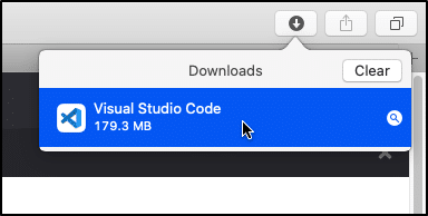 reinstalling Visual Studio Code on macOS by opening downloaded installation file
