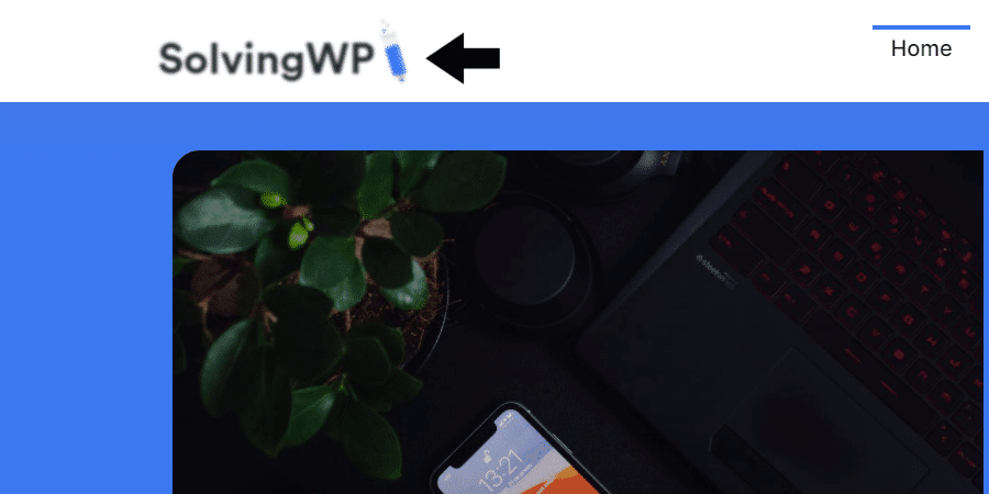blurry and pixelated logo on wordpress mobile browser