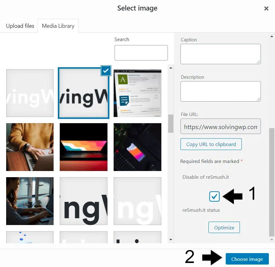 disable image optimization plugin for logo to fix blurry or pixelated logo on WordPress website