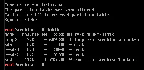 Create file system partition