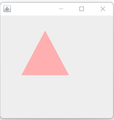 How to draw a triangle in Java