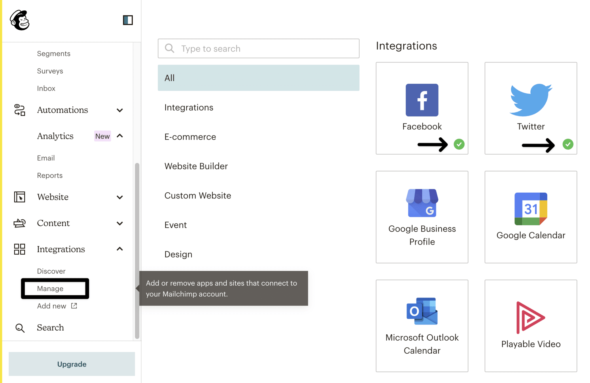 check integration status when you can’t connect or integrate with mailchimp