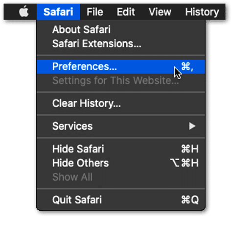 delete web browser data, cache and cookies on Safari macOS to fix Elementor changes not showing on WordPress website