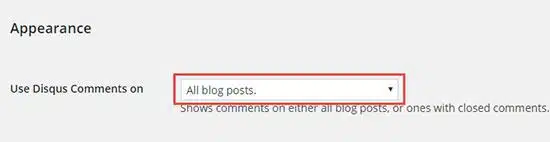 Enable Commenting through Disqus Plugin Settings to fix Disqus comments not showing or loading on wordpress
