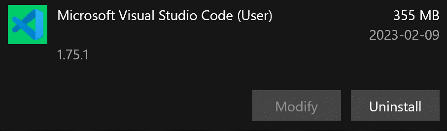 remove visual studio code installation files to fix visual studio code not updating, "failed to install update" or "update failed" error