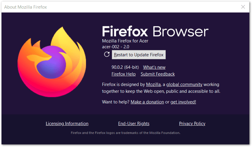 check and install pending web browser updates on Microsoft Edge or Mozilla Firefox to fix Github files not uploading or stuck processing