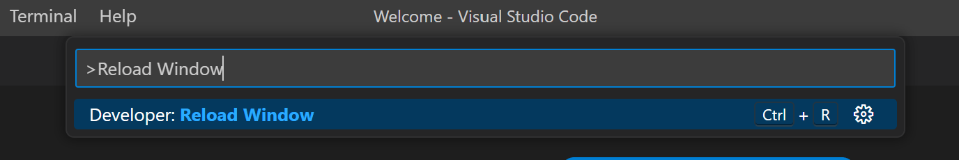 Restarting Visual Studio Code through command pallete to fix can't or unable to open, run, launch, or open Visual Studio Code on Windows, Linux, macOS