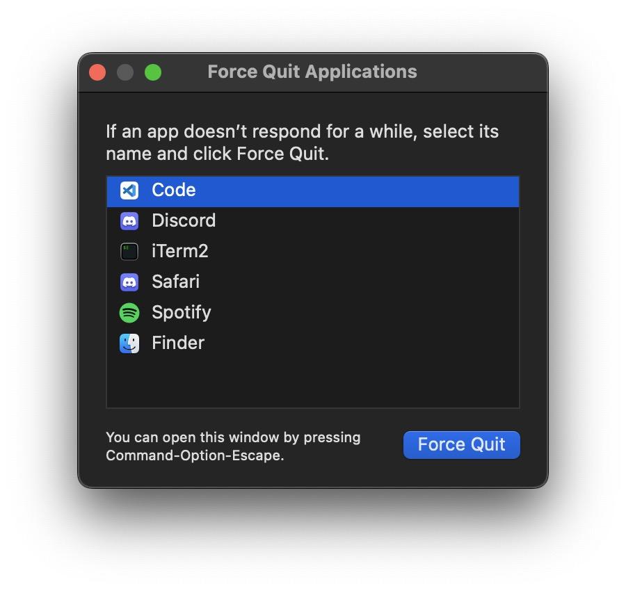 Force close and restart visual code studio on macOS to fix can't download or failed to install visual studio code extension
